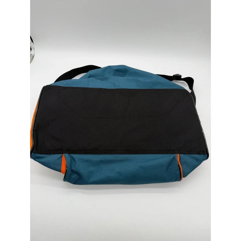Eastsport Duffel Bag Teal Blue Orange Mesh Pockets Gym Travel Bag